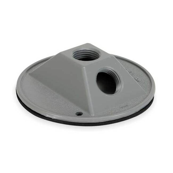 Weatherproof Cover, Round Box Type, 1 Gang, Lampholder/Cluster Cover Type