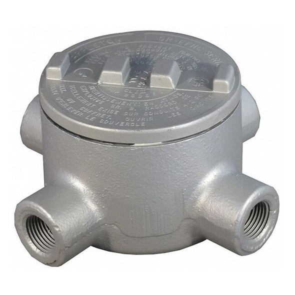 Appleton Electric Conduit Outlet Body,Iron,X,1/2 In. GRX50