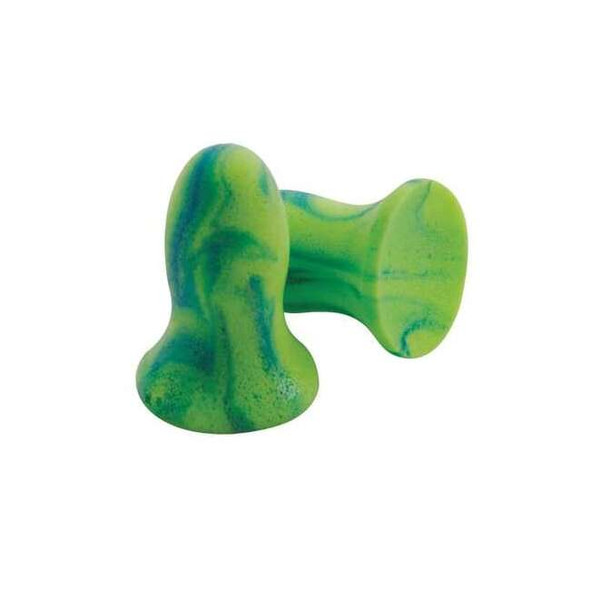 Meteors(R) Disposable Foam Ear Plugs, Bell Shape, 28 dB, Green, 200 PK
