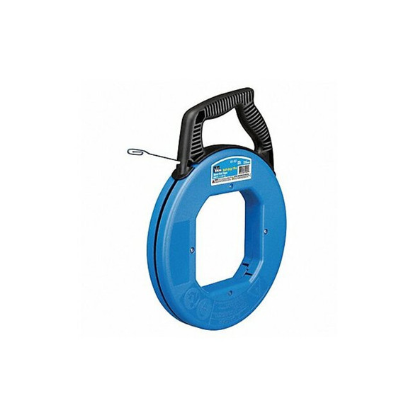 Ideal Fish Tape, Length 240 ft, Tape Width 1/8 in, Steel, Blue 31-057