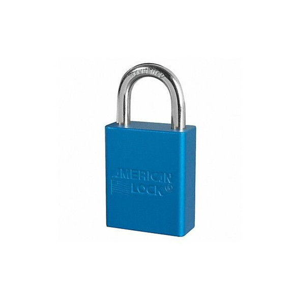 American Lock Lockout Padlock,KA,Blue,1-7/8"H,PK12 A1105KAS12BLU