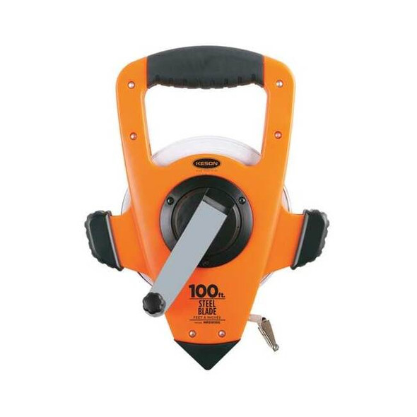 Keson 100 ft Tape Measure, 3/8 in Blade NRS18100
