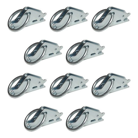 Snap-Loc E-Fitting with Ring,1/2" W,1,000 lb,PK10 SLCAEARIT10