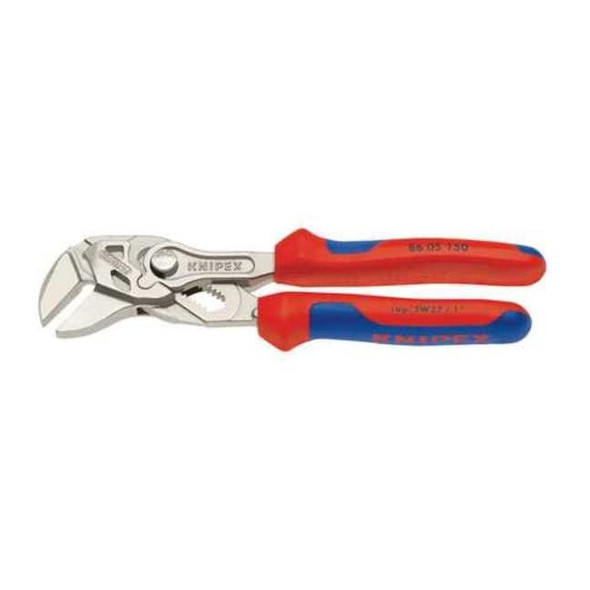 6 in Knipex Cobra Straight Jaw Plier Wrench Smooth, Bi-Material Grip