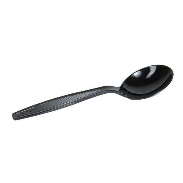 Dixie Disposable Spoon, Black, Medium Weight, PK1000 SM517