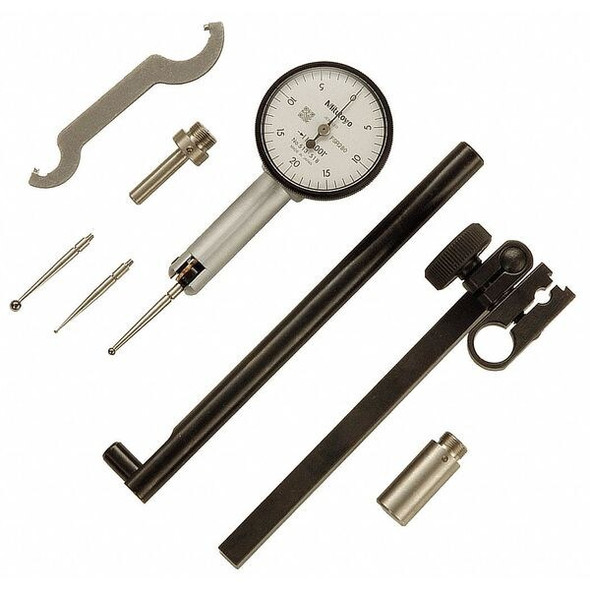 Mitutoyo Test Indicator Set,Swl Hd,0 to 0.040 In 513-518-10T