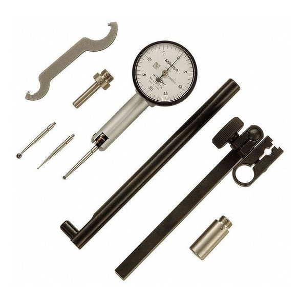 Mitutoyo Test Indicator Set,Swl Hd,0 to 0.040 In 513-518-10T