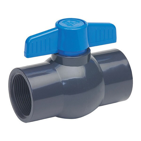 Manufacturer Varies 1-1/2" FNPT PVC Ball Valve Inline 107-137-NPG