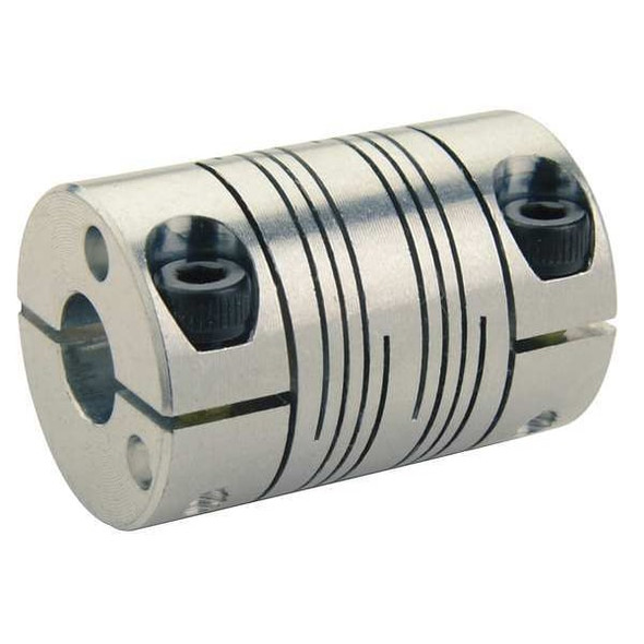 Ruland Coupling,6 Beam Clamp,Bore 1/2 x 1/2 In FCR20-8-8-A