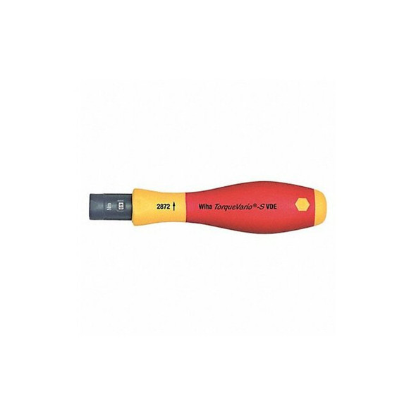 Wiha Torque Screwdriver,Adj.,Plastic Housing 28724