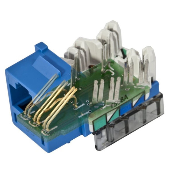Hubbell Premise Wiring Modular Jack,0.875 in H,White HXJ6W