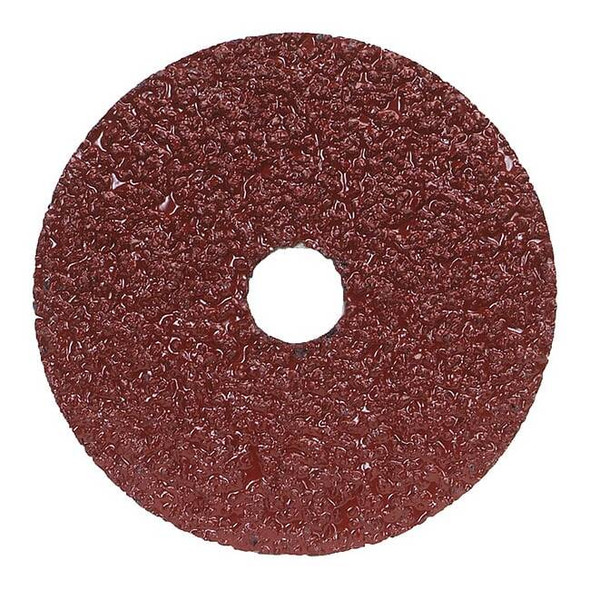 Norton Abrasives Fiber Disc, 5 in Dia, 7/8 in Arbor,PK25 66623357277