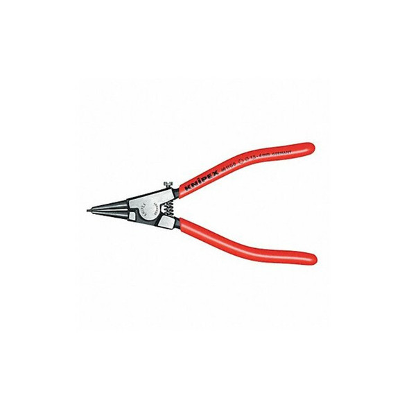 Knipex 5-1/2" Circlip Pliers For Grip Rings On Shafts, Plastic Grip 46 11 G1