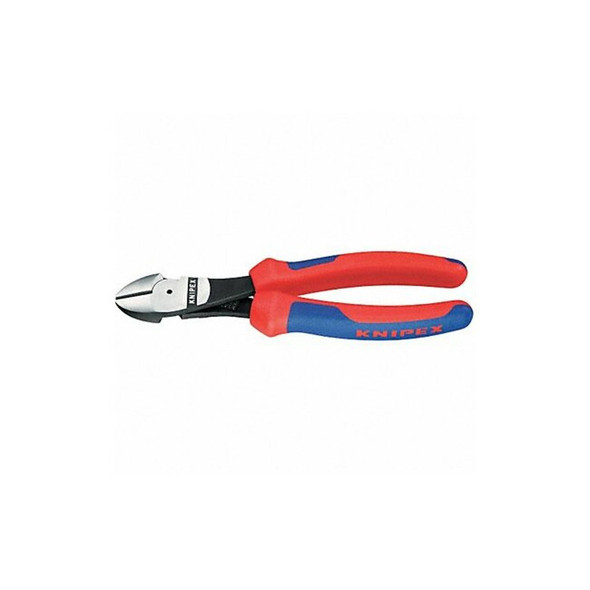 Knipex 6-1/4" High Leverage Diagonal Cutter, Ergonomic Grip 74 02 160
