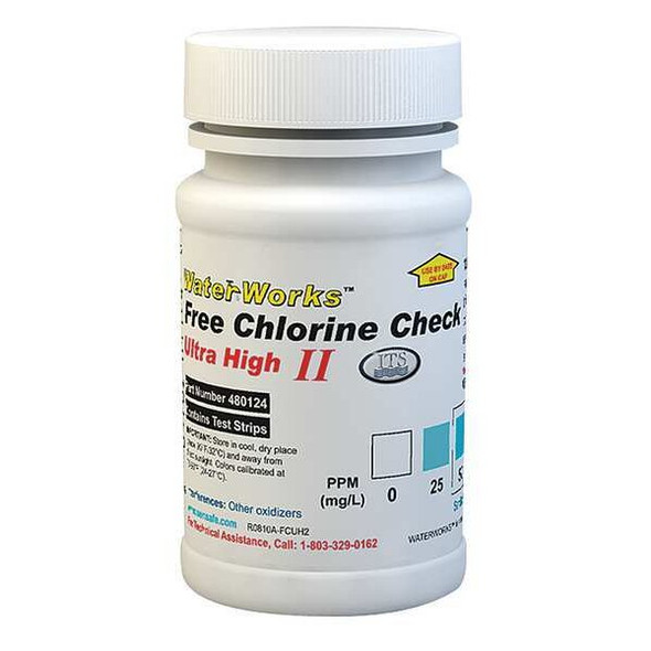 Industrial Test Systems Test Strips,Chlorine,PK50 480124