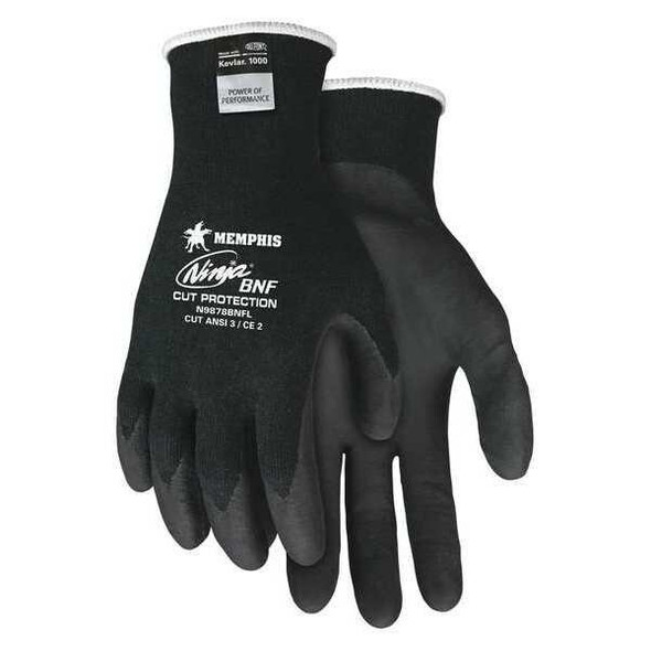 Cut Resistant Coated Gloves, Cut Level A3 ,Nitrile ,Sandy ,2XL 1 PR