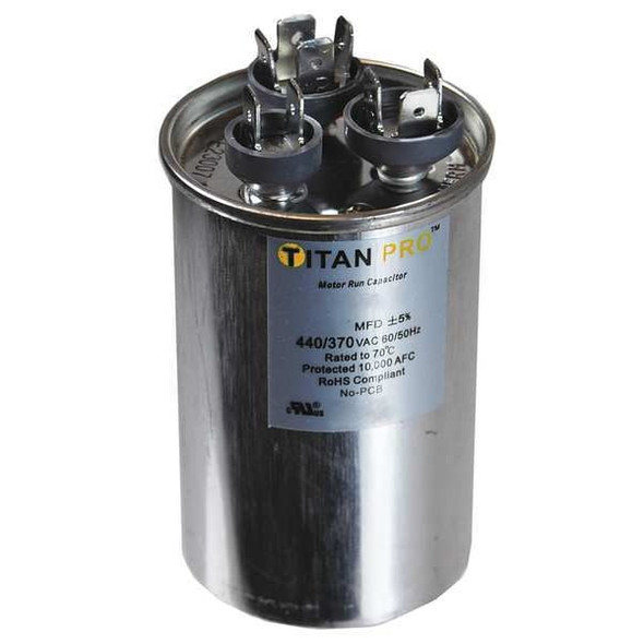 Titan Pro Dual Run Capacitor,25/15 MFD,4 53/64"H TRCFD2515