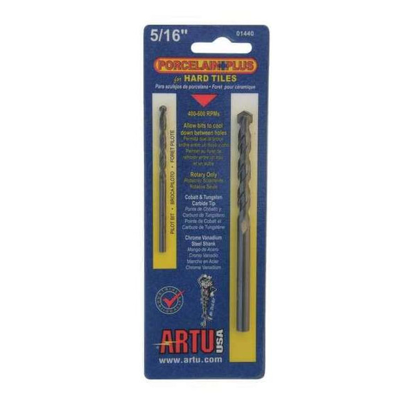 Artu Glass,Stone,Tile Drill Set,2pc,Carb Tip 01440