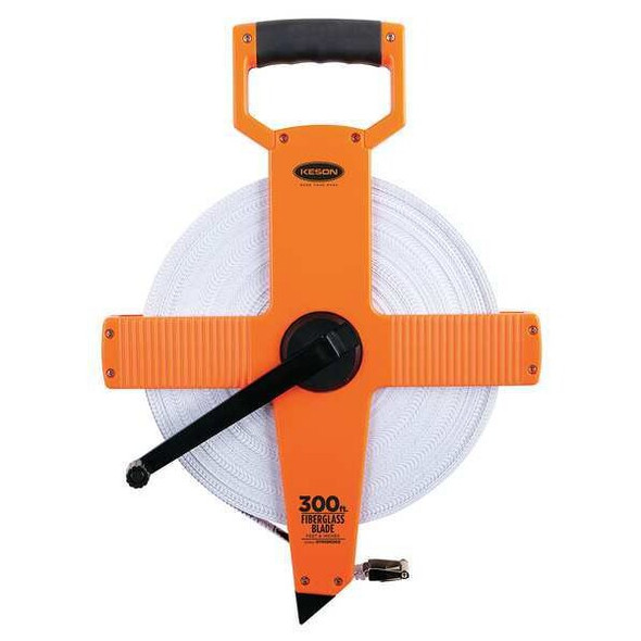 Keson Tape Measure,1/2 In x 300 ft/90m,Pumpkin OTR-18M-300