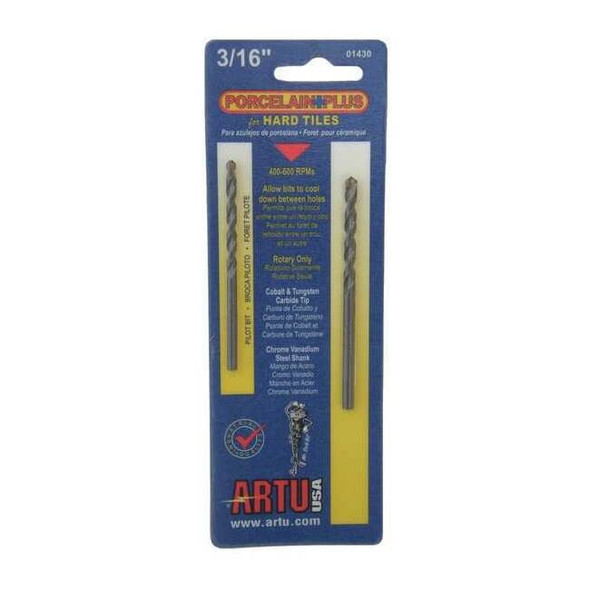 Artu Glass,Stone,Tile Drill Set,2pc,Carb Tip 01430