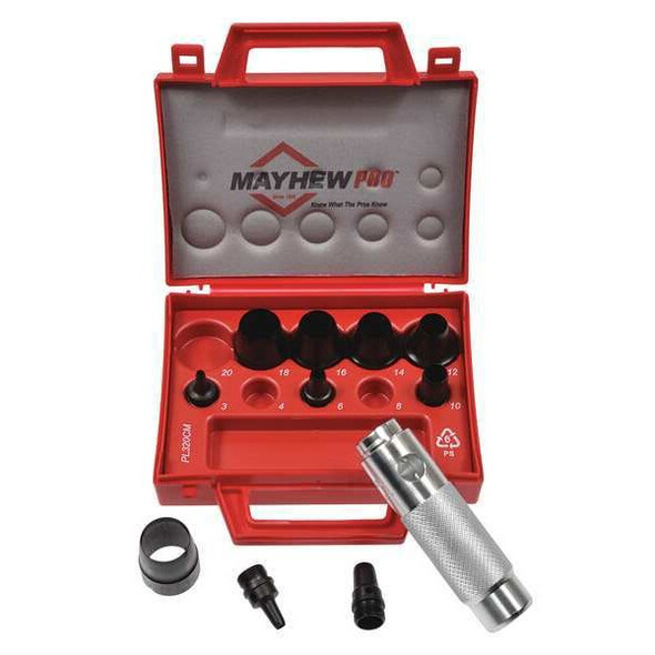 Mayhew Pro Hollow Punch Set,Not Tether Capable 66010