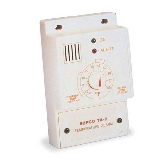 Supco Temperature Alarm,-10 to 80F TA2