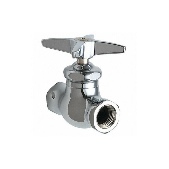 Chicago Faucet Multi-Turn Stop, Straight, 1/2 Inx1/2 In 45-ABCP