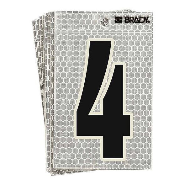 Brady NumberLabel,6inH,3inW,PK10 3020-4