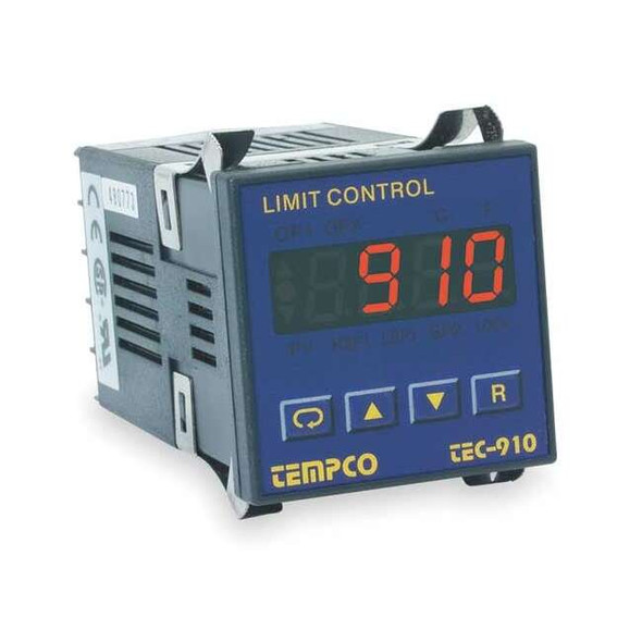 Tempco Temp Controller,Prog,90-250V,Relay2A TEC16001