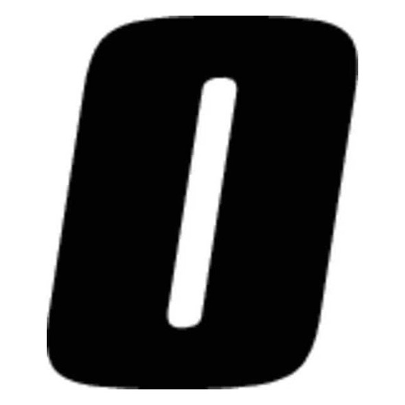 Hardline Products Number Label, Vinyl, 7 in H, 5 in W, PK3 DB73B-0