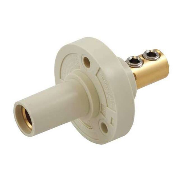 Hubbell Wiring Device-Kellems Recpt,Wht,Female,Double Set Screw,150 A HBL15FRW