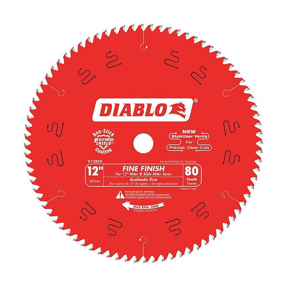 Diablo CircularSawBlade,Carbide,Dia:12" D1280X