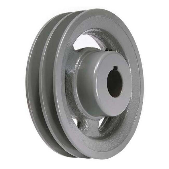 Manufacturer Varies 1 in Fixed Bore 2 Groove V-Belt Pulley 7.25 in OD 2AK741