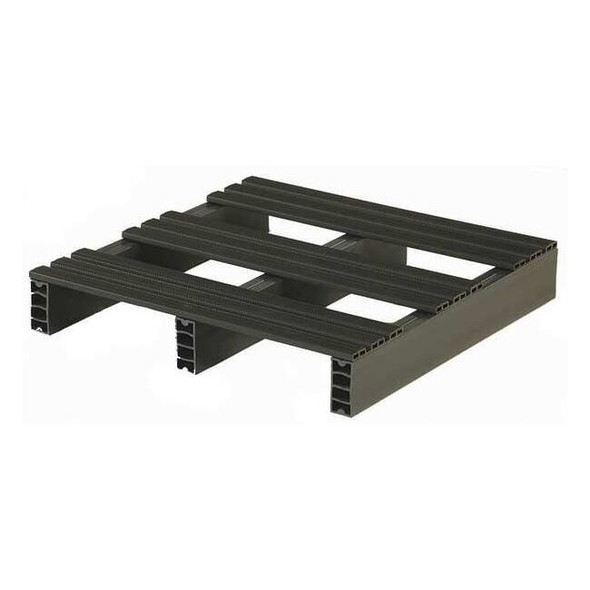 Recycled Rigid PVC Pallet, 24 in L, 24 in W, 4 in H, 500 lb Dynamic