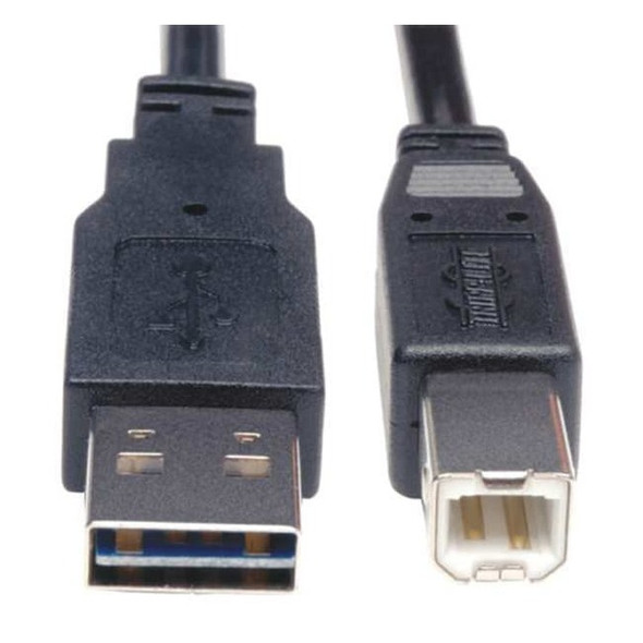 Tripp Lite Reversible USB Cable,Black,10 ft. UR022-010