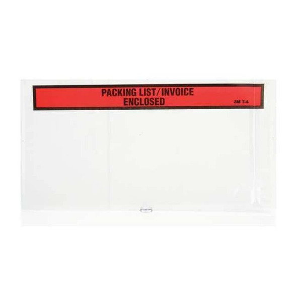 3m Packing List Envelopes, Clear, PK1000 PLE-T4