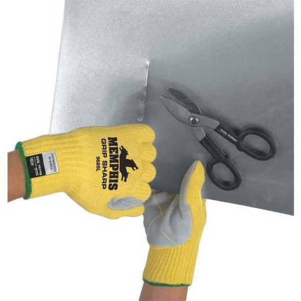 Mcr Safety Cut Resistant Gloves, Cut Level A3 ,Uncoated ,None ,S 1 PR 9686S