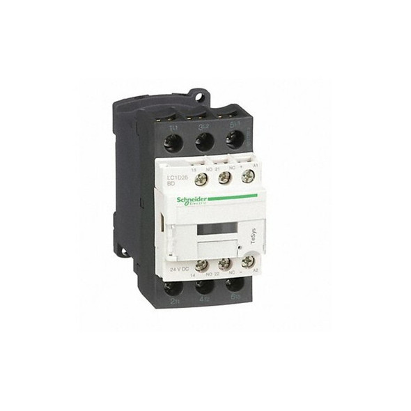 IEC Magnetic Contactor, 1NC/1NO, 24V DC, 3 P, Non-Reversing, Screw Clamp