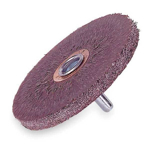 Weiler Encapsulated Wire Wheel Wire Brush, Stem, 3" 90119