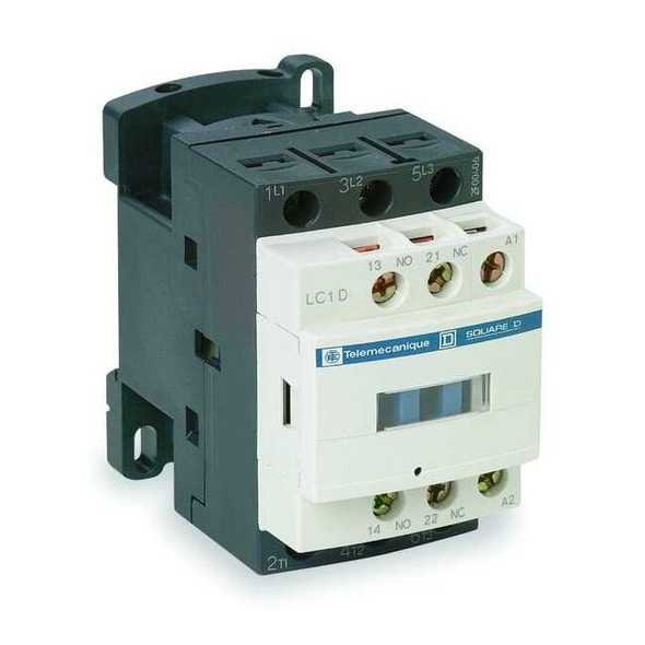 IEC Magnetic Contactor, 1NC/1NO, 208V AC, 3 P, Non-Reversing, Screw Clamp
