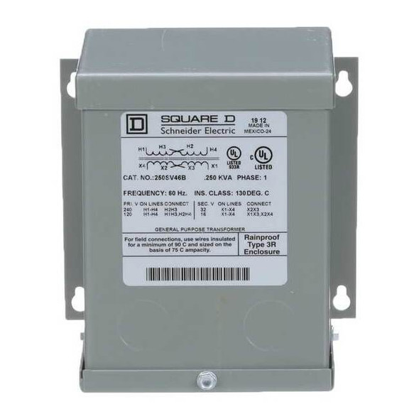 Buck Boost Transformer, 250 VA, NEMA 3R, 16/32V AC, 120/240V AC