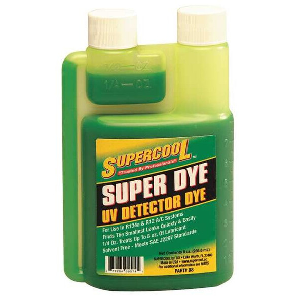 Supercool A/C Leak Detection Dye,8 Oz D8