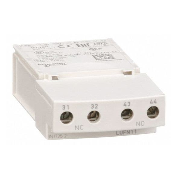 Schneider Electric Auxiliary Contact, 1NO/1NC, 5 A LUFN11