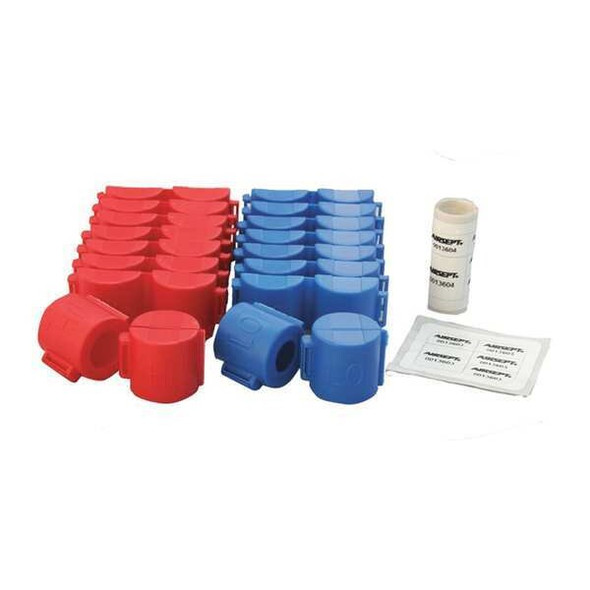 Airsept A/C Security Caps,6 in O.D.,Plastic 72921