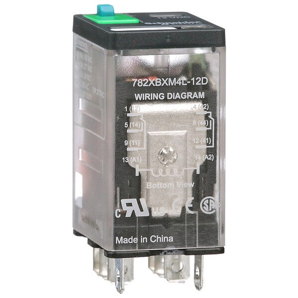 Socket, General Purpose Relay, Square, 15 A, 8 Pins, Faston Connector