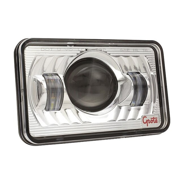 Grote High Beam Headlight,900 lm,Square,LED 94411-5