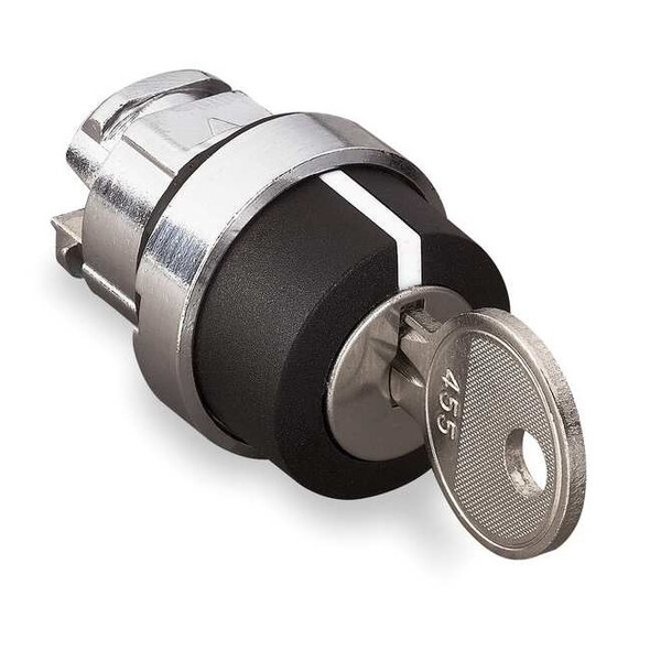 Schneider Electric Non-Illum Selector Swtch,22mm,2 Pos,Keyd ZB4BG6