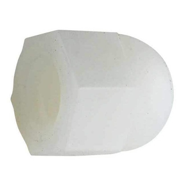 Standard Crown Cap Nut, 5/16"-24, Nylon, Plain, 17/32 in H, 10 PK