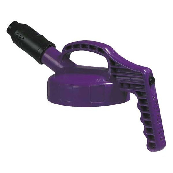 Oil Safe Stumpy Spout Lid,w/1 In Outlet,Purple 100507