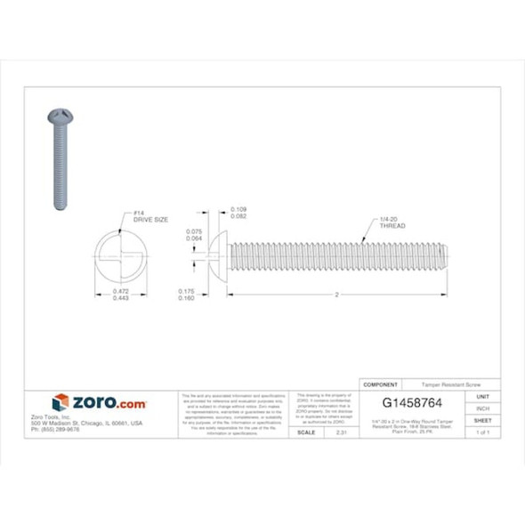 Tamper-Pruf Screws 141560